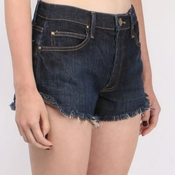 THE GREAT. The Cut Off Short Denim Shorts Size 29 - Picture 12 of 12